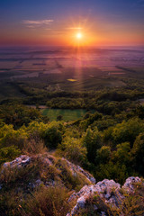 Sunset over Southern Moravia