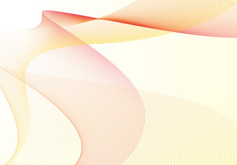 背景　ラインアート（オレンジ）