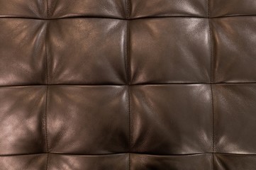 Texture of Brown Upholstery Leather Pattern Background