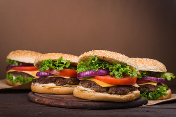 big burger with beef