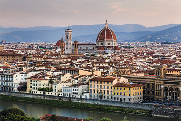 Fototapeta na wymiar Florence Duomo Fr Lookout