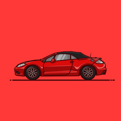 Obraz premium Mitsubishi Eclipse Spyder