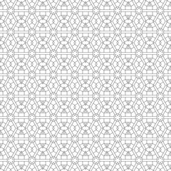 Coloring book page for adult, anti stress coloring. Seamless pattern design. Decorative abstract geometric background in black and white colors