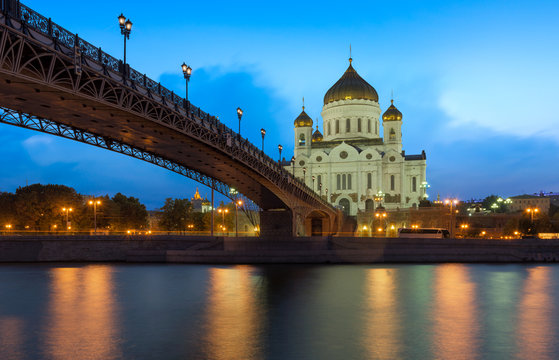 The Cathedral Of Christ The Savior. Moscow, Russia