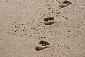 Spuren im Sand