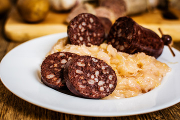 Traditional blood sausage