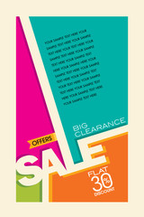 sale shopping background and label for business promotion