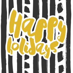 Decorative Greeting Card with handdrawn lettering