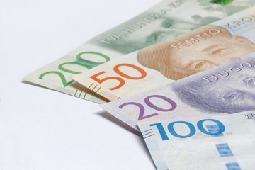 Swedish currency 20, 50, 100, 200 SEK, new layout 2016