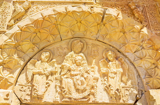 The facade relief of Surb Astvatsatsin Church