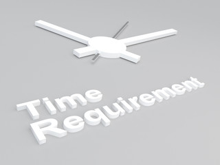 Time Requirement concept