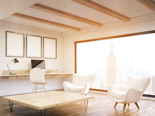 Home office in a New York falt