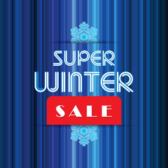 Winter creative business promotional vector.