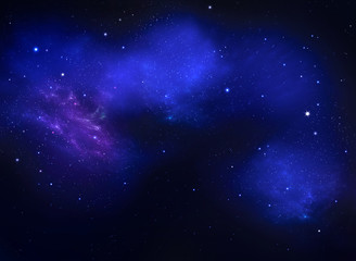 deep space, abstract blue background