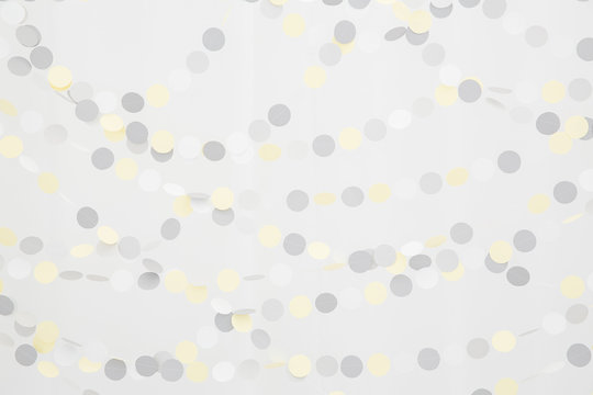 Light-gray cloth with dark gray and yellow spots