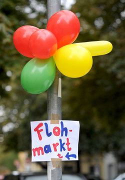 Flohmarkt Schild