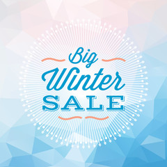 Winter creative business promotional vector.