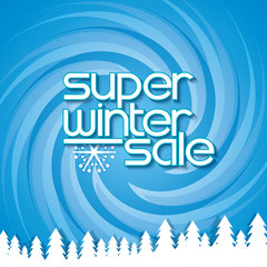 Winter creative business promotional vector.