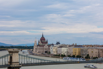 Obraz premium Kettenbrücke in Budapest