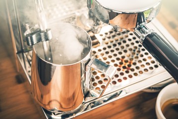 Steaming Milk For Cappuccino