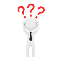 悩むビジネスマン