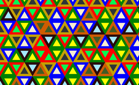 Abstract background with color triangles