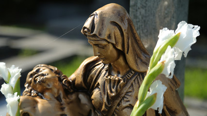 Cementery of the church of Saint Peter in Liérganes Cantabria, Spain