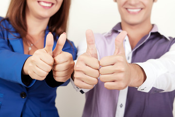 Thumbs Up on White Background