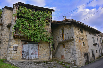 An old derelict building in the small Italian village of Oblizza, Friuli Venezia Giulia.
