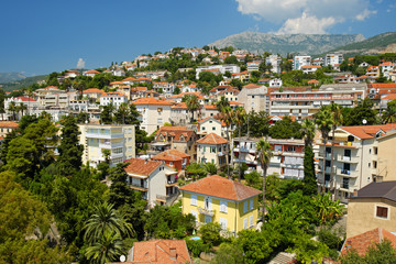 Fototapeta na wymiar View of town Herceg Novi, Kotor Bay, Montenegro