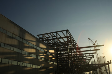 Construction of a modern building