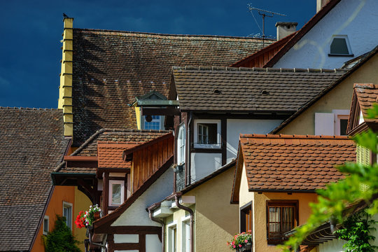 Altstadt von Meersburg mit Giebeln und Gaupen