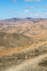 Obraz premium Beautiful volcanic mountains on Fuerteventura. Canary Islands.
