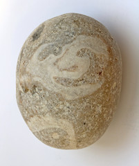 portrait on a stone