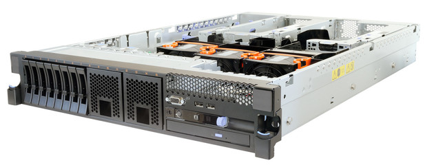 Rack-mount server isolated