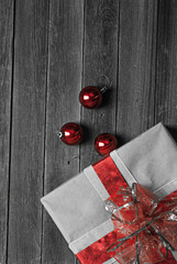 christmas gift box with decoration