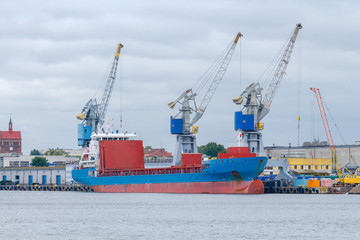 Fototapeta premium Gdansk. Sea port.