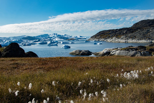 Icefjord Ilulissat at the Glacier Sermeq Kujalleq, Greenland
