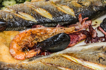 shrimp and sea food mix