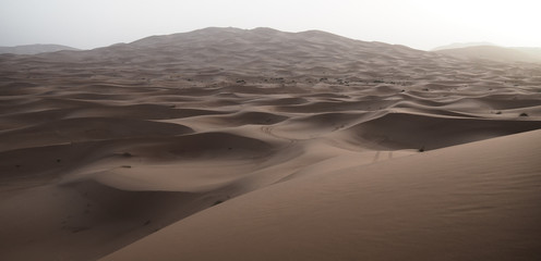 dunes of the Sahara desert in Morocco