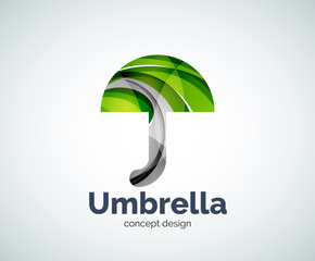 Vector umbrella logo template