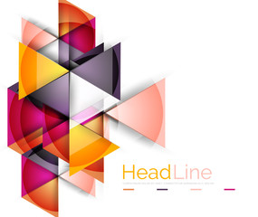 Triangle abstract background