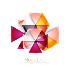 Triangle abstract background