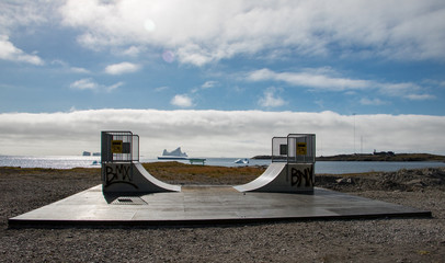 Maybe the most nordic halfpipe, Greenland © PASSENGER X