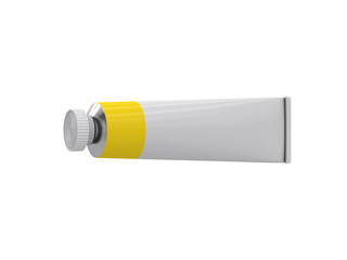 Tube on a white background, 3D rendering