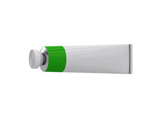 Tube on a white background, 3D rendering