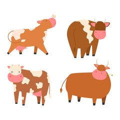 Cartoon cow character