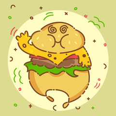Hamburger icon. Vector illustration
