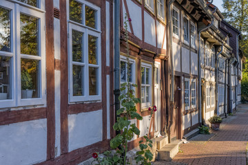 Fototapeta na wymiar historische Fachwerkhäuser Hildesheim