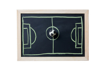 Football or Soccer manager tactic chalk board